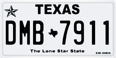 TX license plate DMB7911