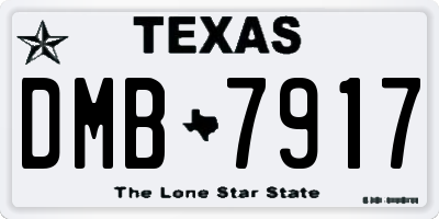TX license plate DMB7917