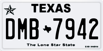 TX license plate DMB7942