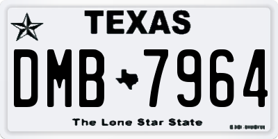TX license plate DMB7964