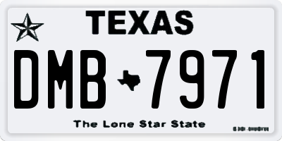 TX license plate DMB7971