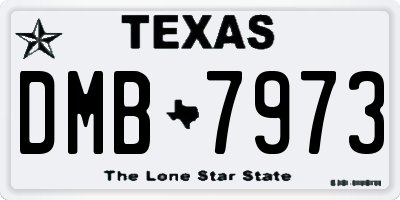 TX license plate DMB7973