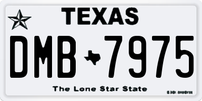 TX license plate DMB7975