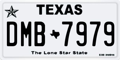 TX license plate DMB7979