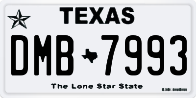 TX license plate DMB7993