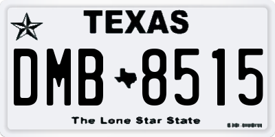 TX license plate DMB8515