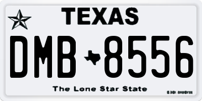 TX license plate DMB8556