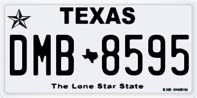 TX license plate DMB8595