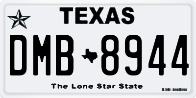 TX license plate DMB8944