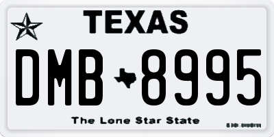 TX license plate DMB8995