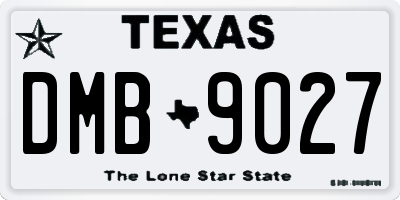 TX license plate DMB9027