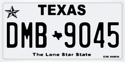 TX license plate DMB9045