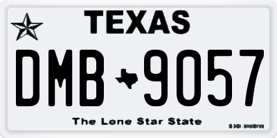 TX license plate DMB9057