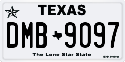 TX license plate DMB9097