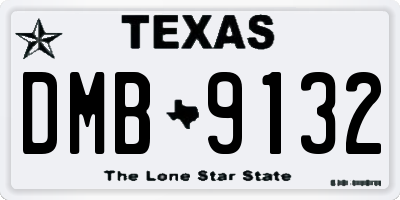 TX license plate DMB9132