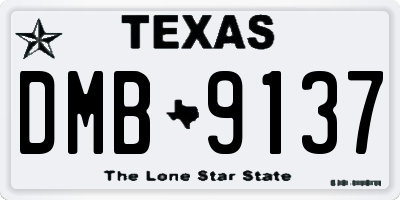 TX license plate DMB9137