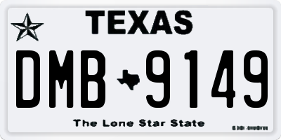 TX license plate DMB9149