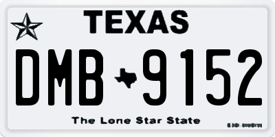 TX license plate DMB9152