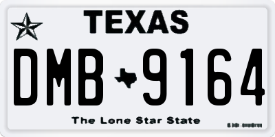 TX license plate DMB9164