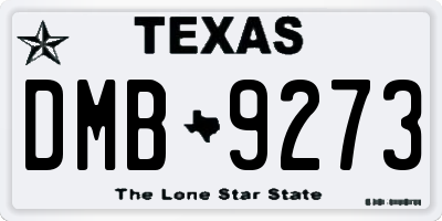 TX license plate DMB9273