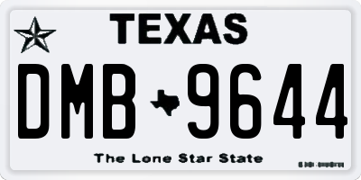 TX license plate DMB9644