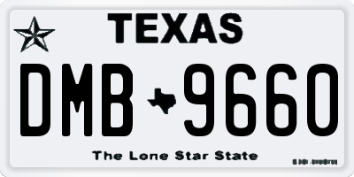 TX license plate DMB9660
