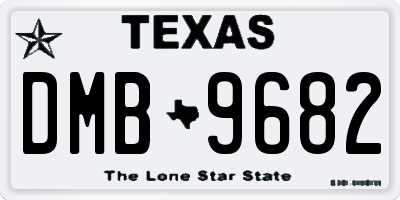 TX license plate DMB9682