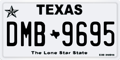 TX license plate DMB9695
