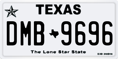 TX license plate DMB9696