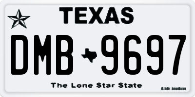 TX license plate DMB9697