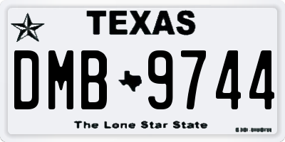 TX license plate DMB9744