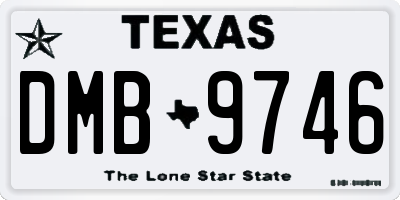 TX license plate DMB9746