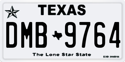 TX license plate DMB9764