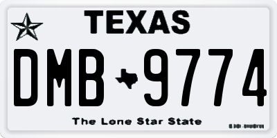 TX license plate DMB9774