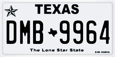 TX license plate DMB9964