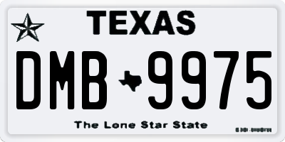 TX license plate DMB9975