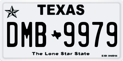 TX license plate DMB9979