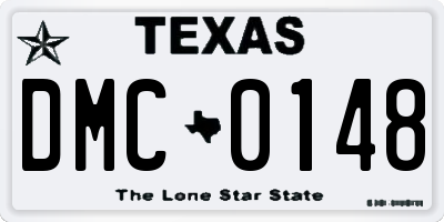 TX license plate DMC0148