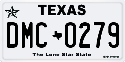 TX license plate DMC0279