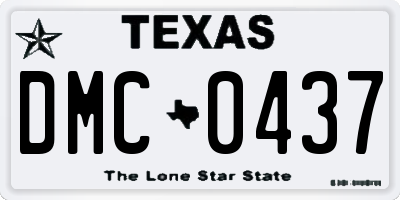 TX license plate DMC0437