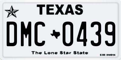 TX license plate DMC0439