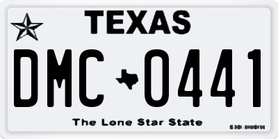 TX license plate DMC0441