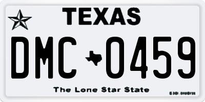 TX license plate DMC0459