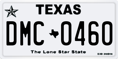 TX license plate DMC0460