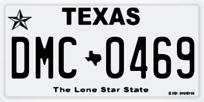 TX license plate DMC0469