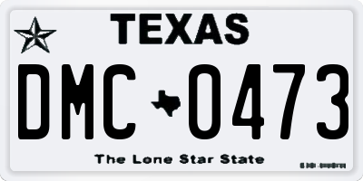 TX license plate DMC0473
