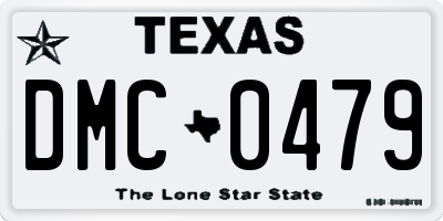 TX license plate DMC0479