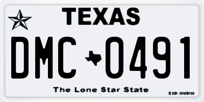 TX license plate DMC0491