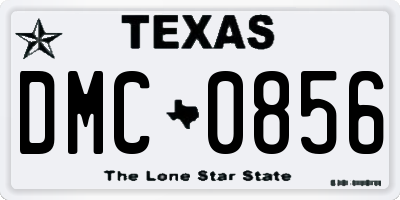 TX license plate DMC0856