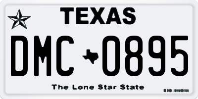 TX license plate DMC0895